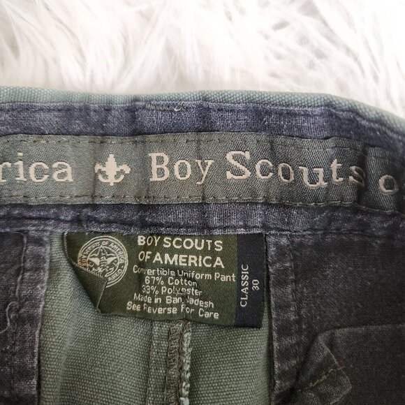 Boy Scouts of America Cargo shorts men size 30 Classic Elastic Uniform Utility - Picture 6 of 13